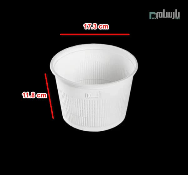 سطل گیاهی یکبار مصرف ۱۸۰۰ سی سی آملون — تصویر ۲