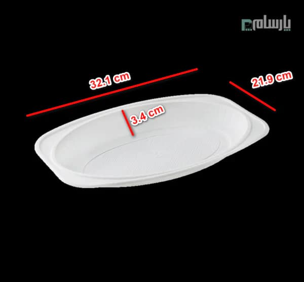 دیس یکبار مصرف گیاهی متوسط آملون — تصویر ۲