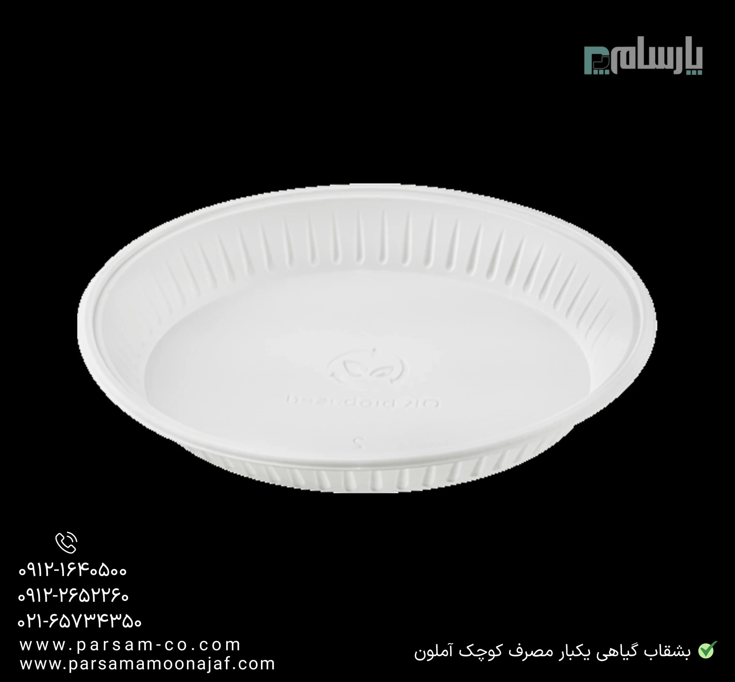 بشقاب گیاهی یکبار مصرف کوچک آملون — تصویر ۳