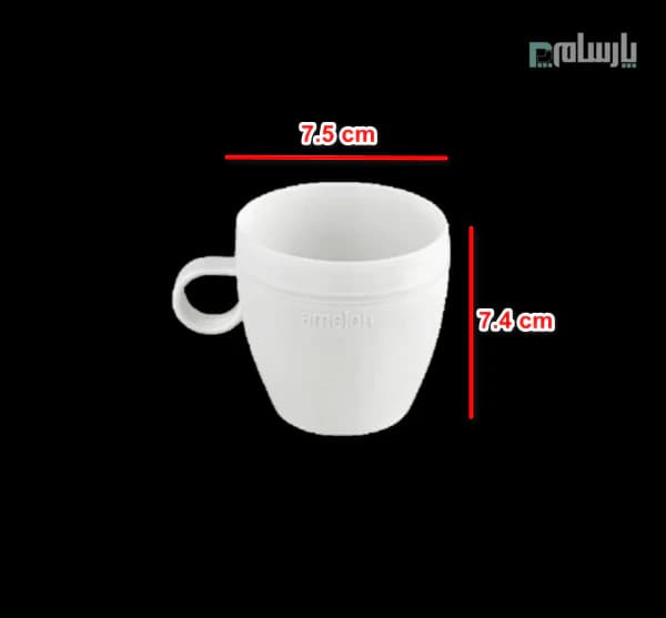پایه فنجان یکبار مصرف گیاهی آملون — تصویر ۲