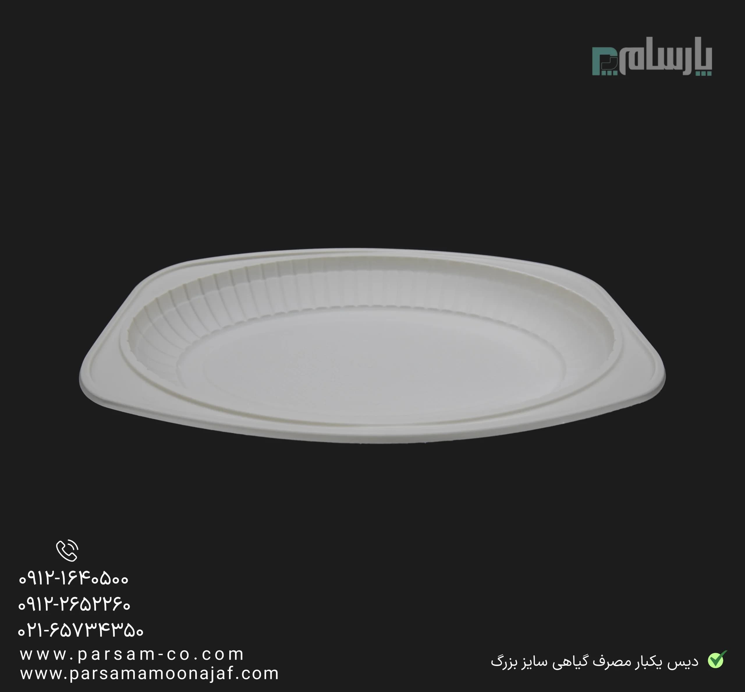 دیس گیاهی یکبار مصرف سایز بزرگ آملون — تصویر ۴
