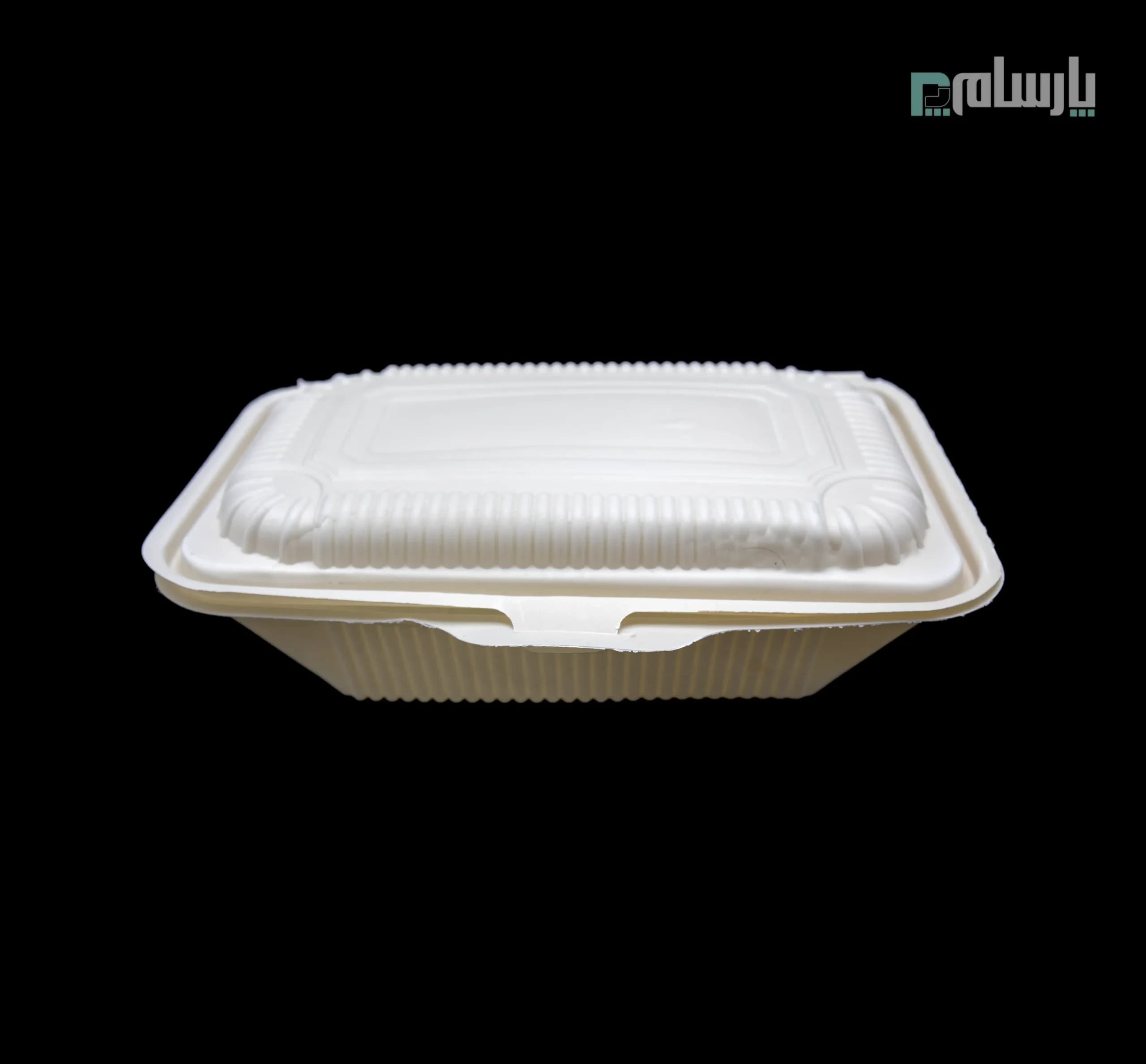 ظرف یکبار مصرف گیاهی تک پرسی ۸۰۰ سی سی آملون