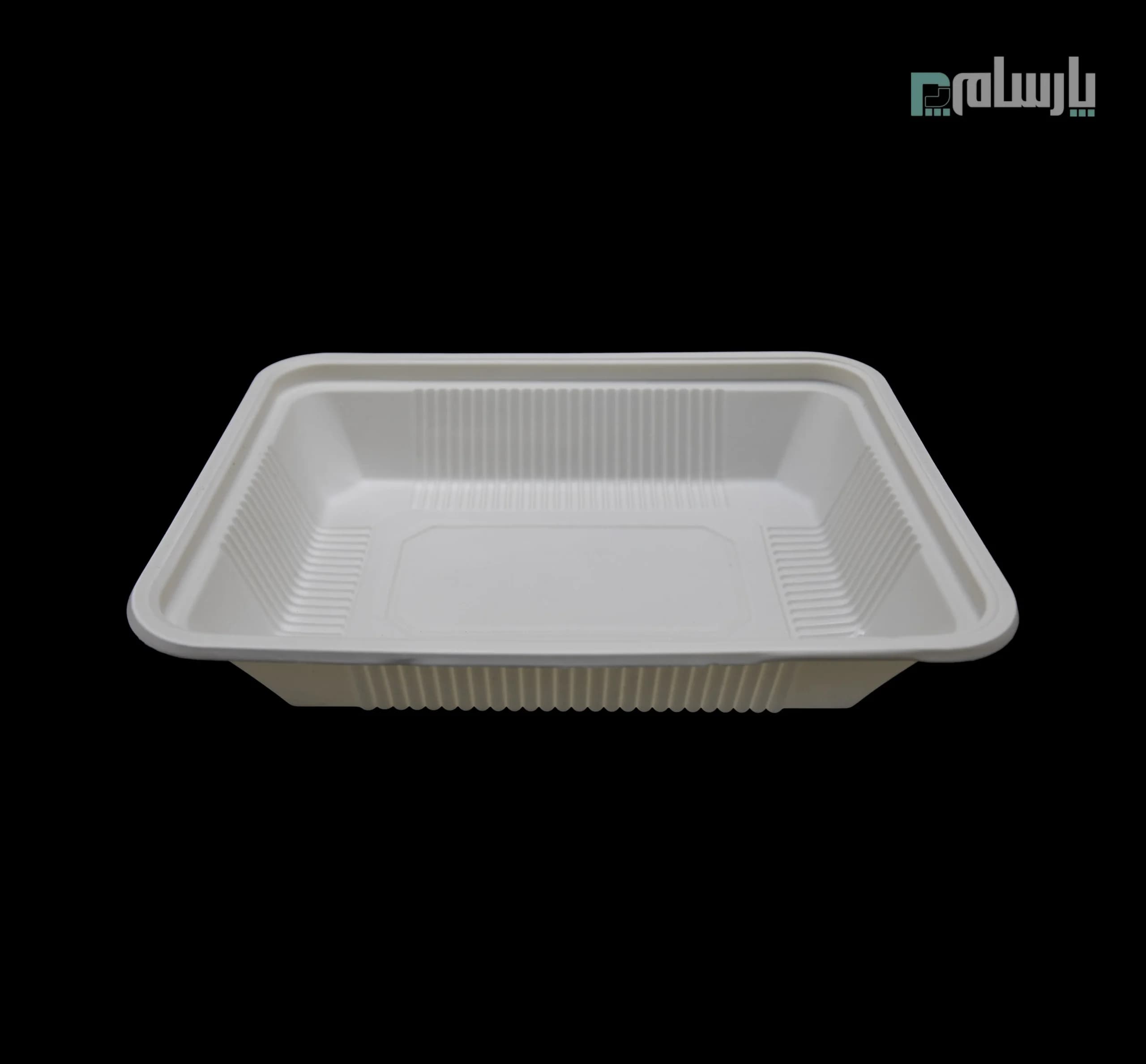 ظرف یکبار مصرف گیاهی طرح آلومینیوم ۸۰۰ سی سی آملون