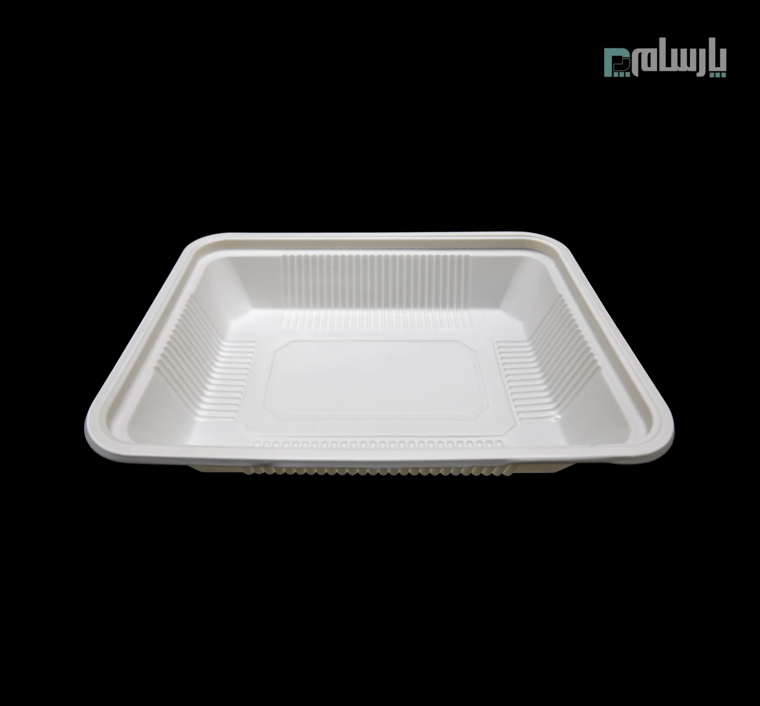 ظرف یکبار مصرف گیاهی طرح آلومینیوم ۸۰۰ سی سی آملون — تصویر ۳