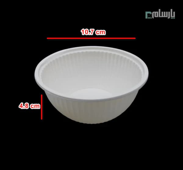 کاسه یکبار مصرف گیاهی صدفی خورشتی ۳۰۰ سی سی آملون — تصویر ۲