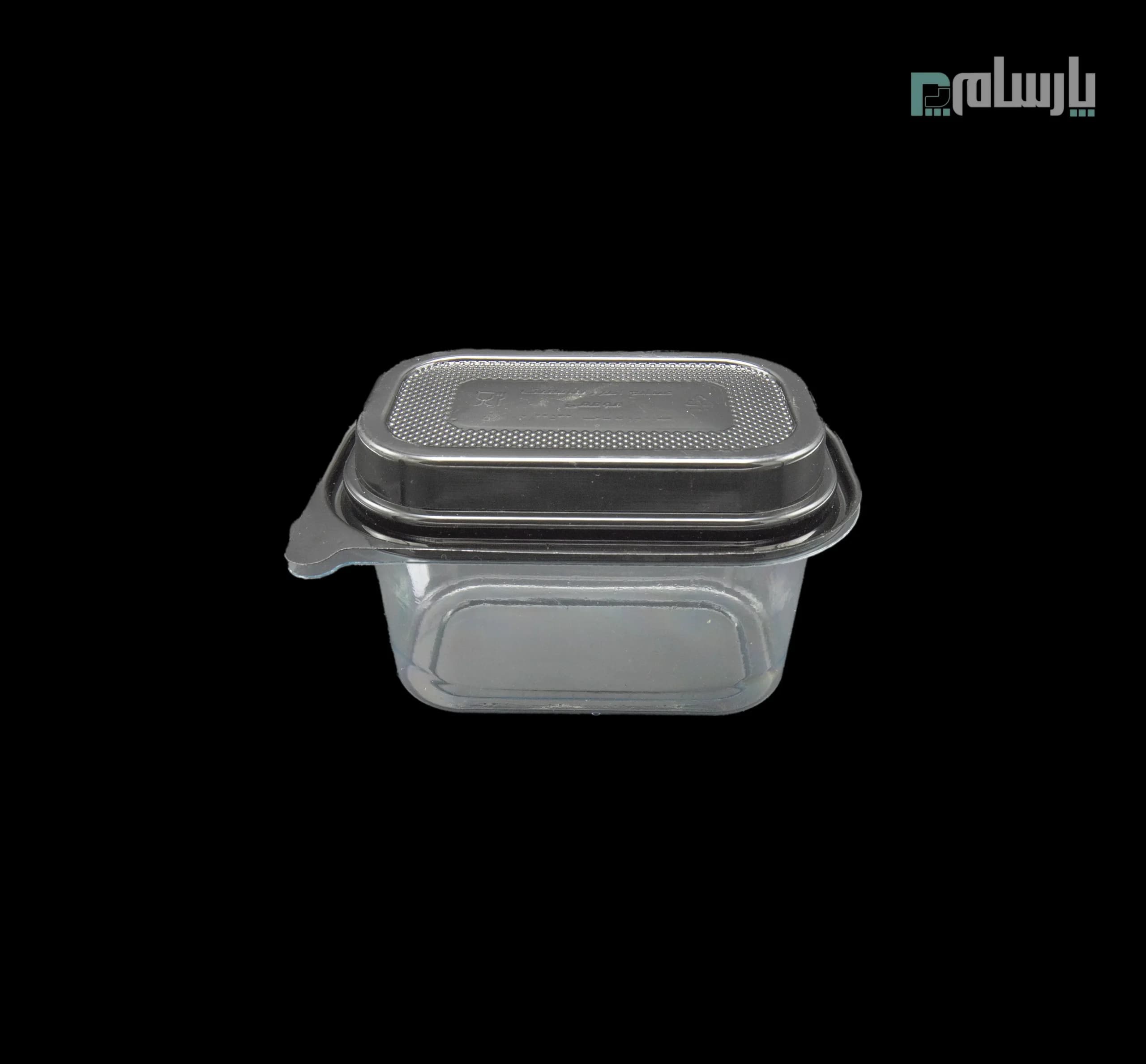 ظرف یکبار مصرف کاپ کیک مستطیل زیره مشکی-پت