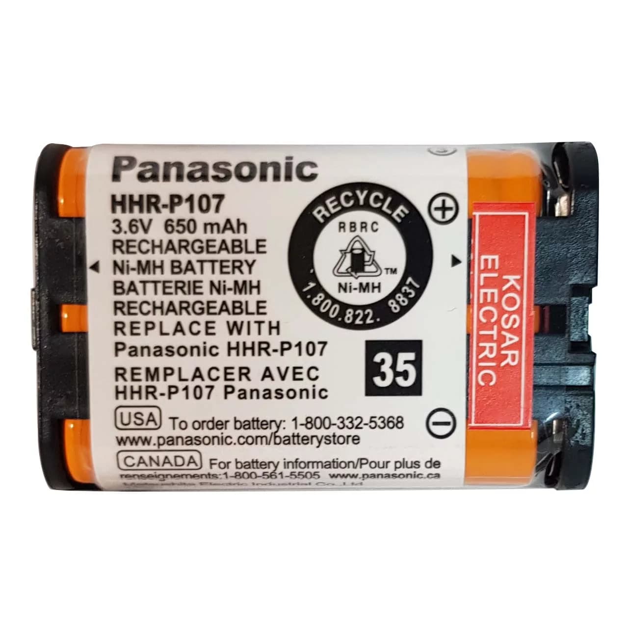 باتری تلفن بی سیم مدل HHR-P107