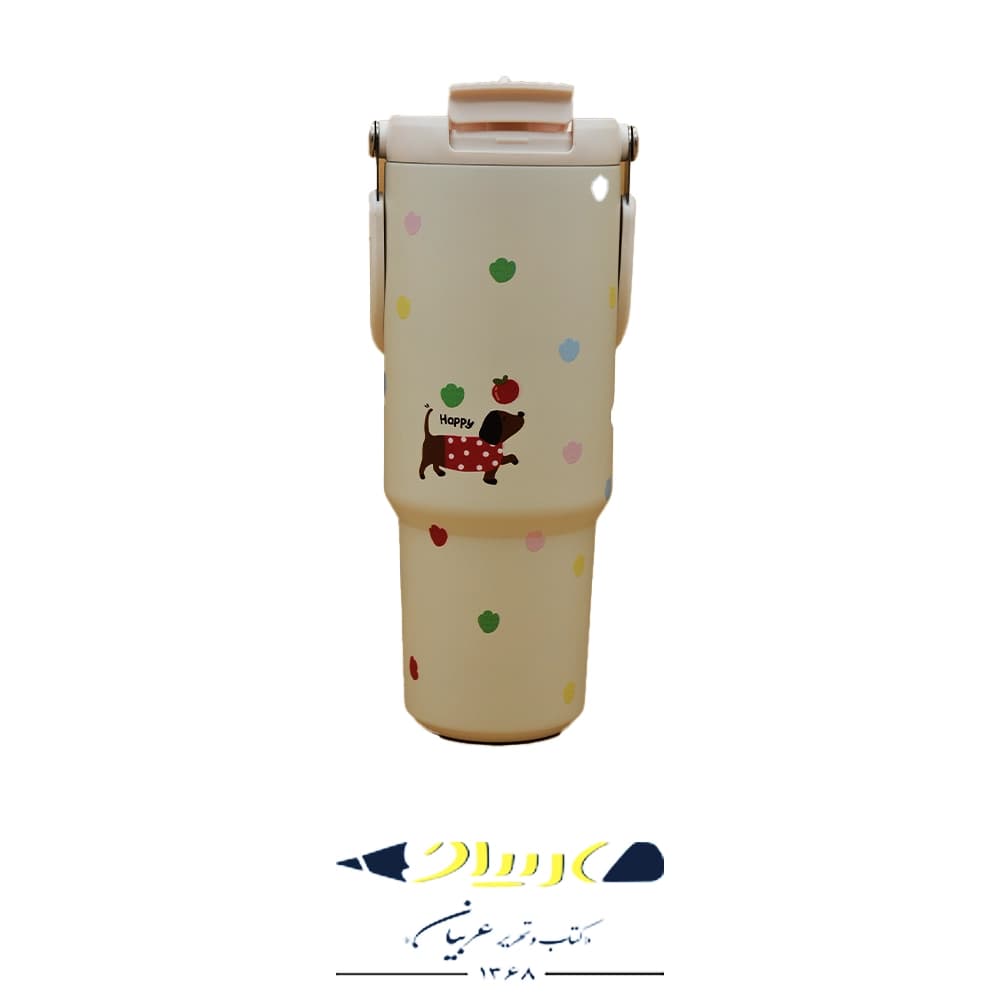 تامبلر استیل فانتزی دستهدار | 900ml — تصویر ۴