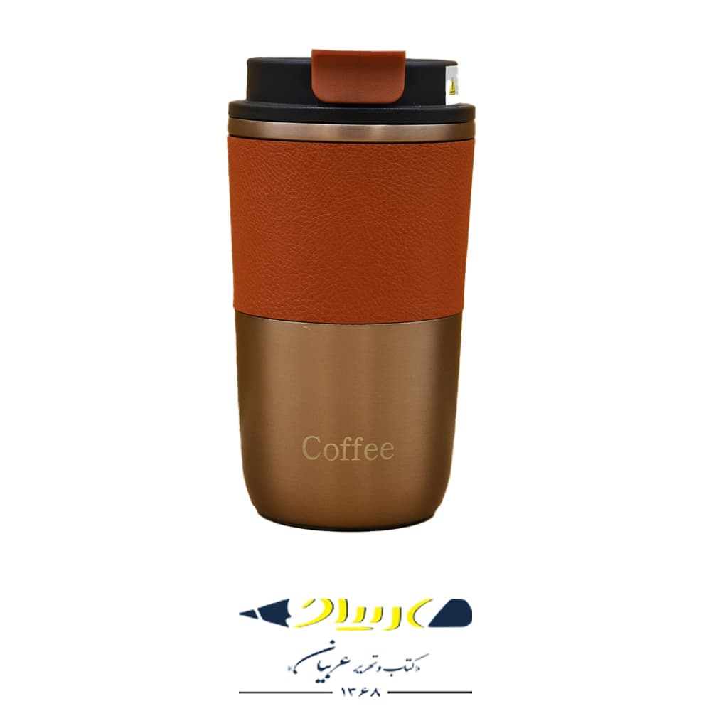 تراول ماگ استیل طرح Coffee گریپ‌دار | کد ۴۹۱ — تصویر ۲