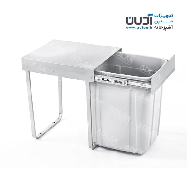 سطل زباله بزرگ تک مخزنه ریلی (40 لیتری) – هومان برند آدلان