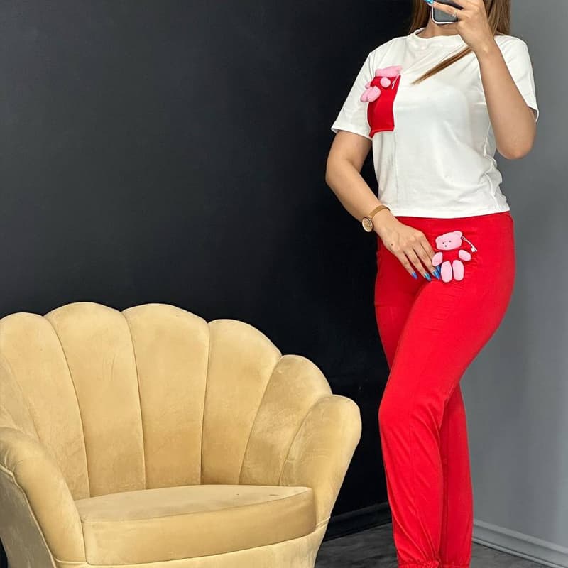 ست کراپ شلوار عر‌وسکی (پک 7 عددی)