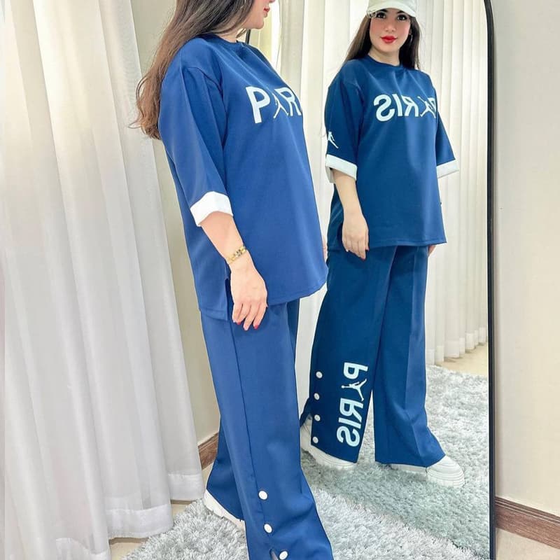 تیشرت و شلوار بگ ست پاریس (پک 6 عددی) — تصویر ۲