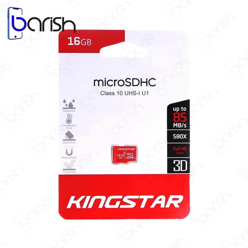 کارت حافظه میکرو SD کینگ‌استار 580X-class10 ظرفیت 16 گیگابایت — تصویر ۲