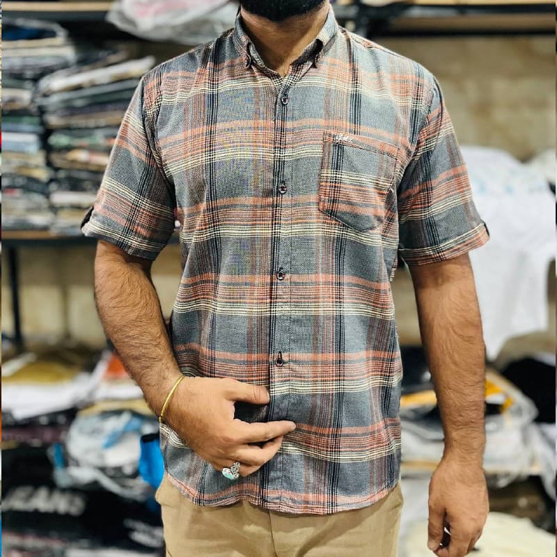 پیراهن مردانه چهارخونه (پک 6 عددی) — تصویر ۳