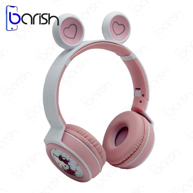 هدفون بلوتوثی RGB فانتزی طرح کیتی‌کت مدل ME-21