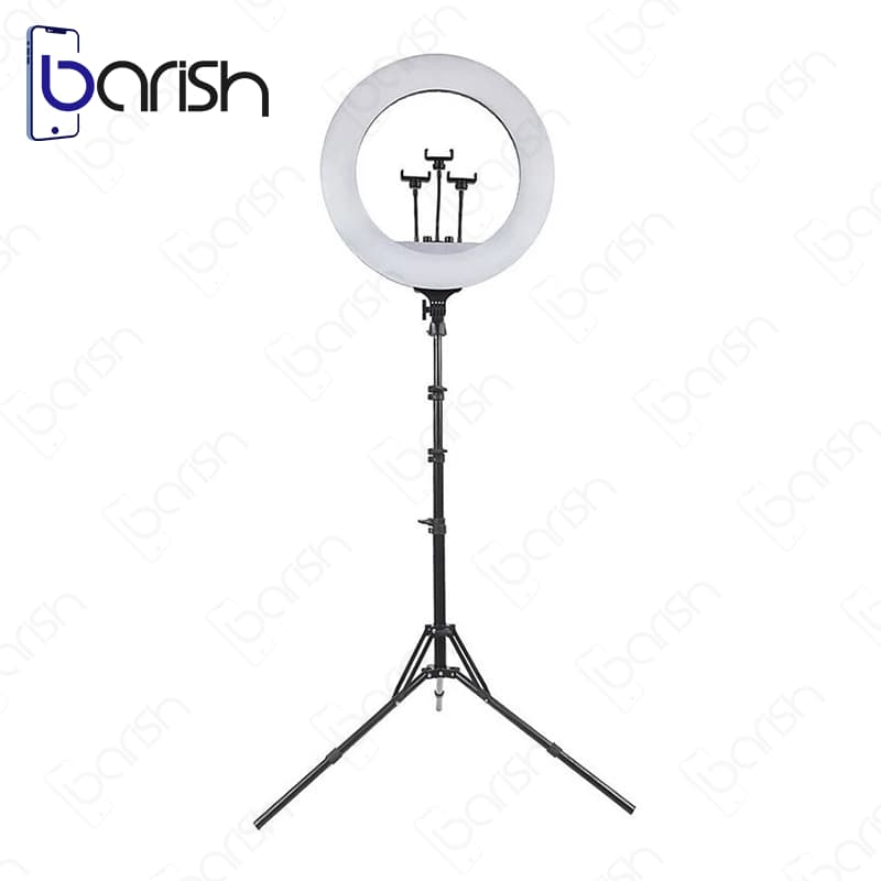 رینگ لایت 18 اینچی مدل RL-18 به همراه سه پایه اورجینال