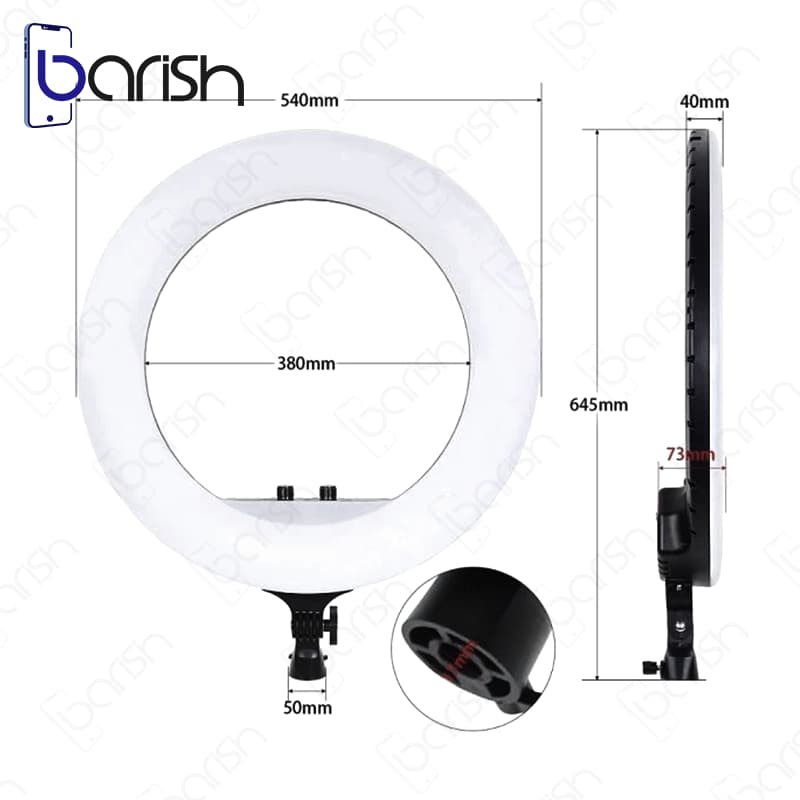 رینگ لایت 21 اینچی مدل RL-21 به همراه سه پایه اورجینال — تصویر ۶