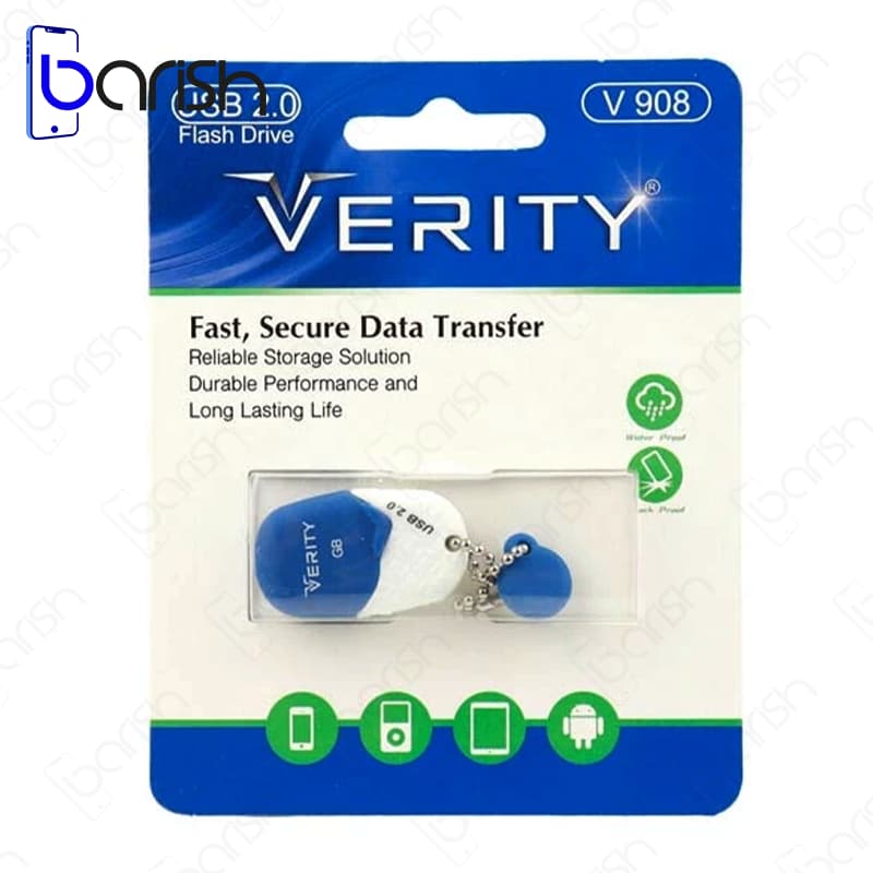 فلش مموری وریتی مدل V908 ظرفیت 32 گیگابایت USB2.0 — تصویر ۲