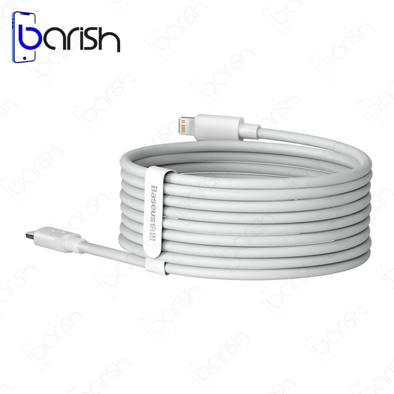 کابل دیتا و شارژ Type-C به لایتنینگ باسئوس مدل Simple Wisdom – بسته 2 عددی — تصویر ۳