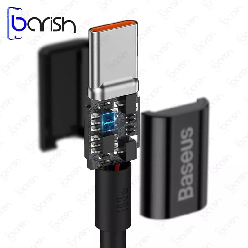کابل دیتا و شارژ دو سر Type-C باسئوس سری Superior — تصویر ۲