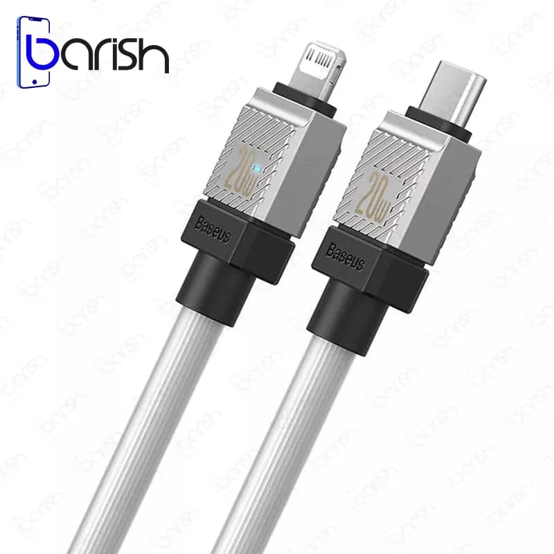 کابل دیتا و شارژ Type-C به لایتنینگ باسئوس سری CoolPlay (طول 2 متر) — تصویر ۷