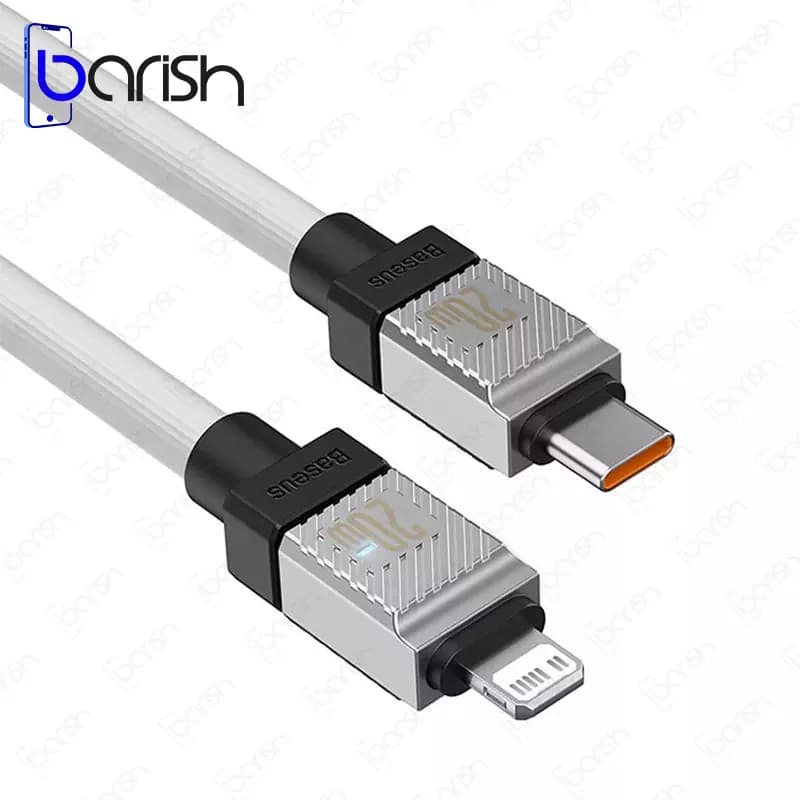 کابل دیتا و شارژ Type-C به لایتنینگ باسئوس سری CoolPlay (طول 2 متر) — تصویر ۴