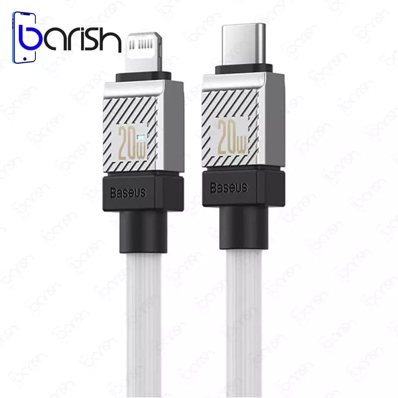 کابل دیتا و شارژ Type-C به لایتنینگ باسئوس سری CoolPlay (طول 2 متر)