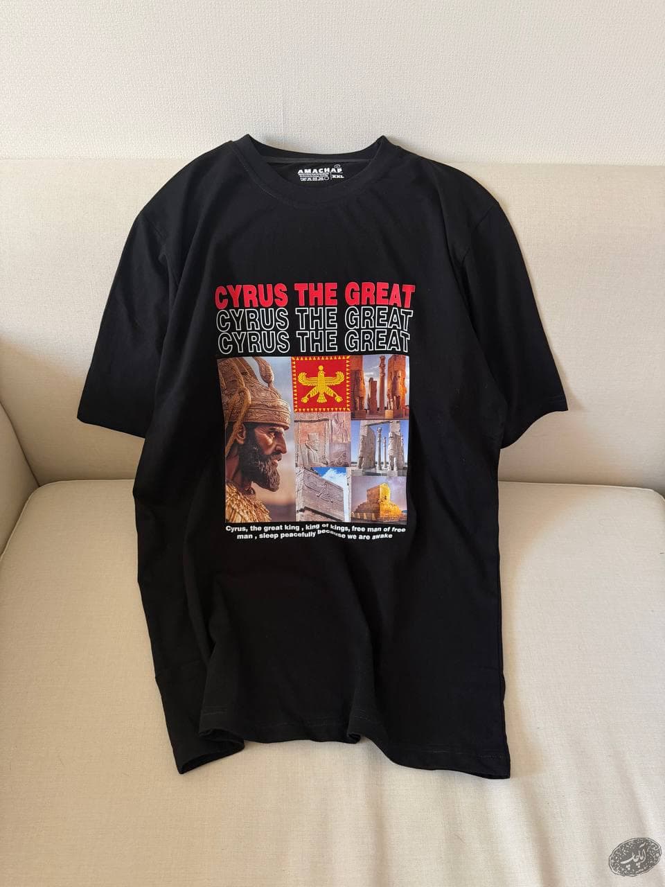تیشرت طرح کورش کبیر Cyrus the great