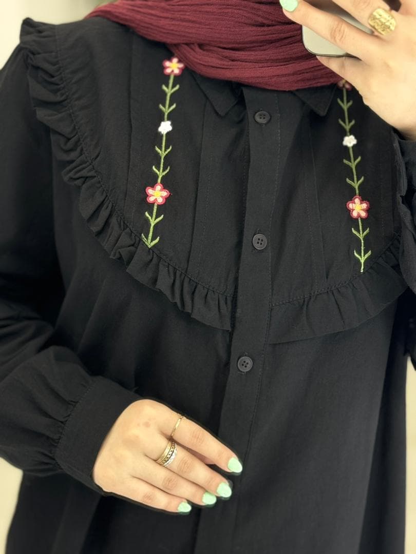 مانتو لاوین مشکی — تصویر ۲