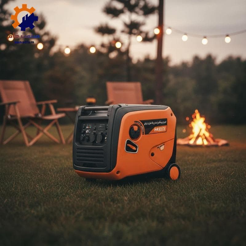 موتور برق تکفاز بنزینی 4 کیلووات اینورتر هندلی هواسدان H4500i