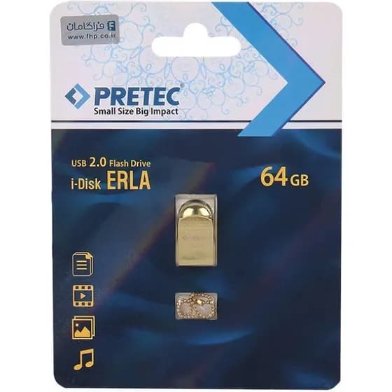 فلش مموری پرتک Pretec i-Disk ERLA ظرفیت 64 گیگابایت