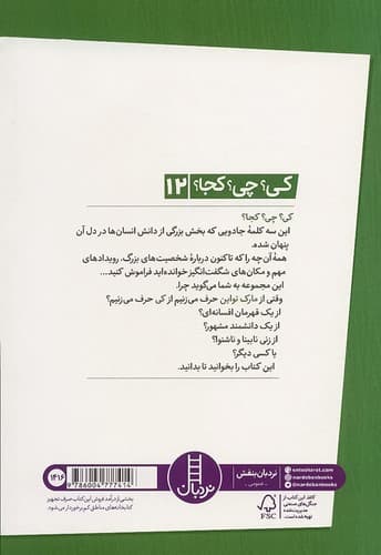 کی؟ چی؟ کجا؟ 12/مارک تواین (نردبان) رقعی شومیز — تصویر ۲