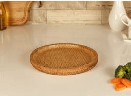 تخته سرو گرد چوبی بی.وی.کی مدل کاریزما طلایی كد VK415824 — تصویر ۲