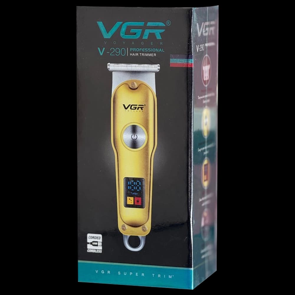 ماشین اصلاح خط‌زن وی جی آر VGR مدل V-290 – خط زن شارژی حرفه‌ای با اصلاح دقیق