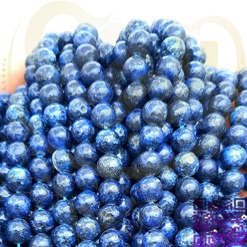 مهره جید لاجورد آبی نیم بندی کد40 — تصویر ۳