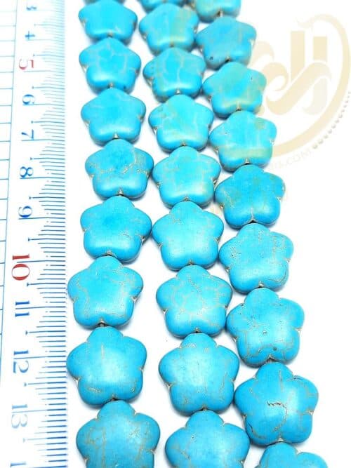 گل فیروزه ای پنج پر کد11 — تصویر ۳