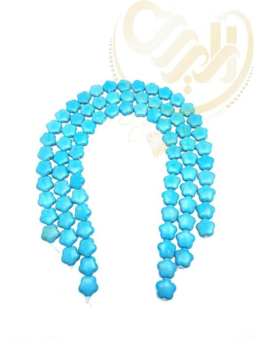 گل فیروزه ای پنج پر کد11