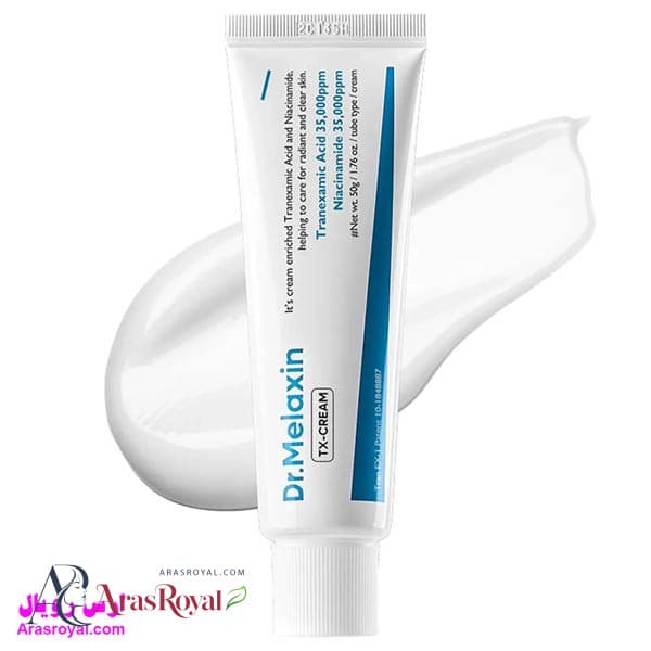کرم ضدلک و روشن کننده حاوی ترانگزامیک اسید دکتر ملاکسین Dr.Melaxin مدل TX-Cream حجم 50 میل