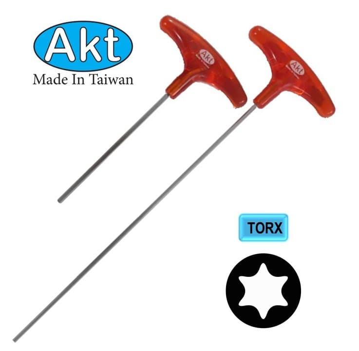 آچار آلن ستاره ای T8دسته T برند AKT کد T6TX08