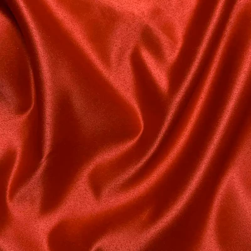 پارچه ساتن لب خط مشکی رنگ قرمز — تصویر ۳