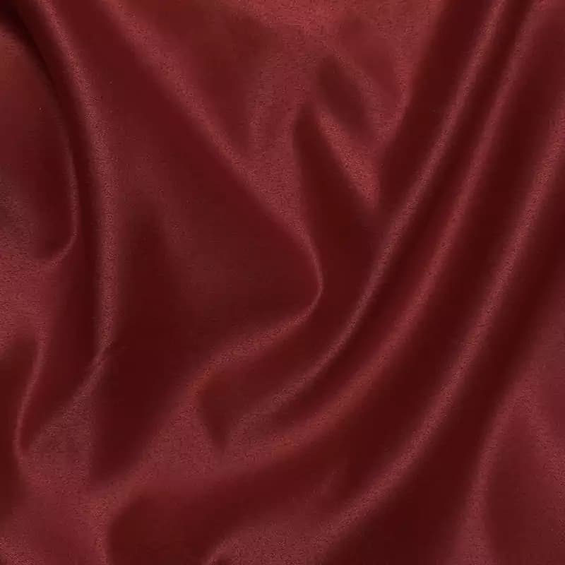 پارچه ساتن لب خط مشکی رنگ زرشکی — تصویر ۲