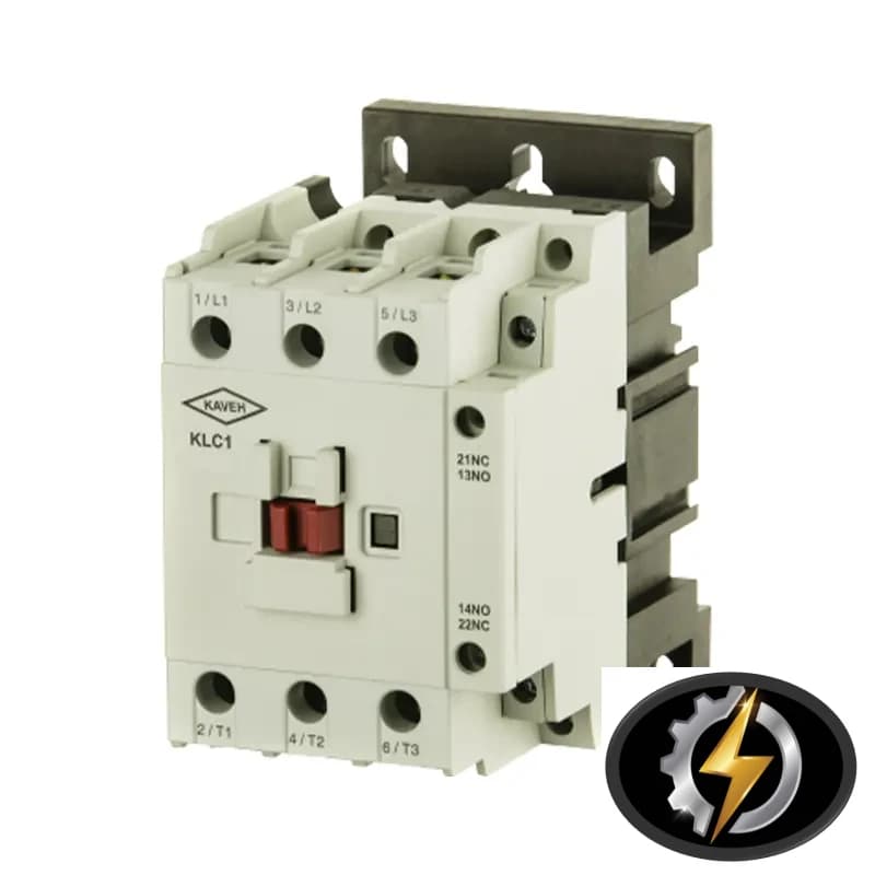 کنتاکتور 50آمپر 25 کیلووات با بوبین AC برند کاوه