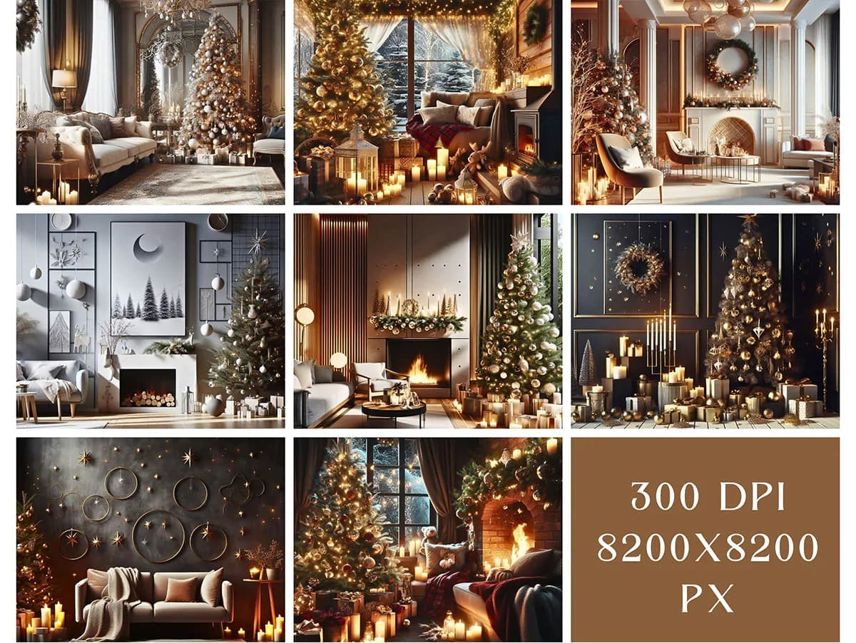 150 بک گراند کریسمس — تصویر ۳