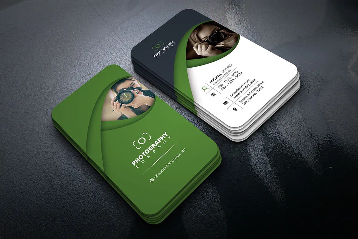 طرح کارت ویزیت عکاسی — تصویر ۲