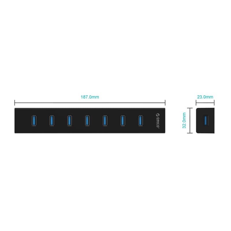هاب USB اوریکو مدل H7013-U3 — تصویر ۳