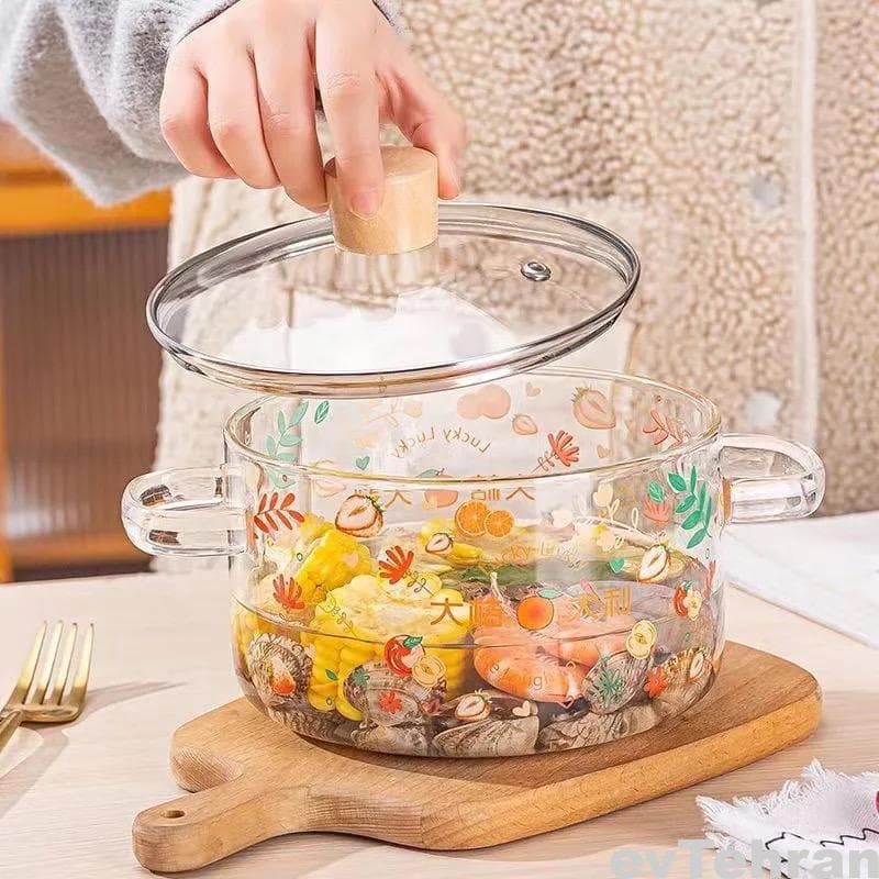 قابلمه پیرکس 3200 سی‌سی طرح میوه — تصویر ۴