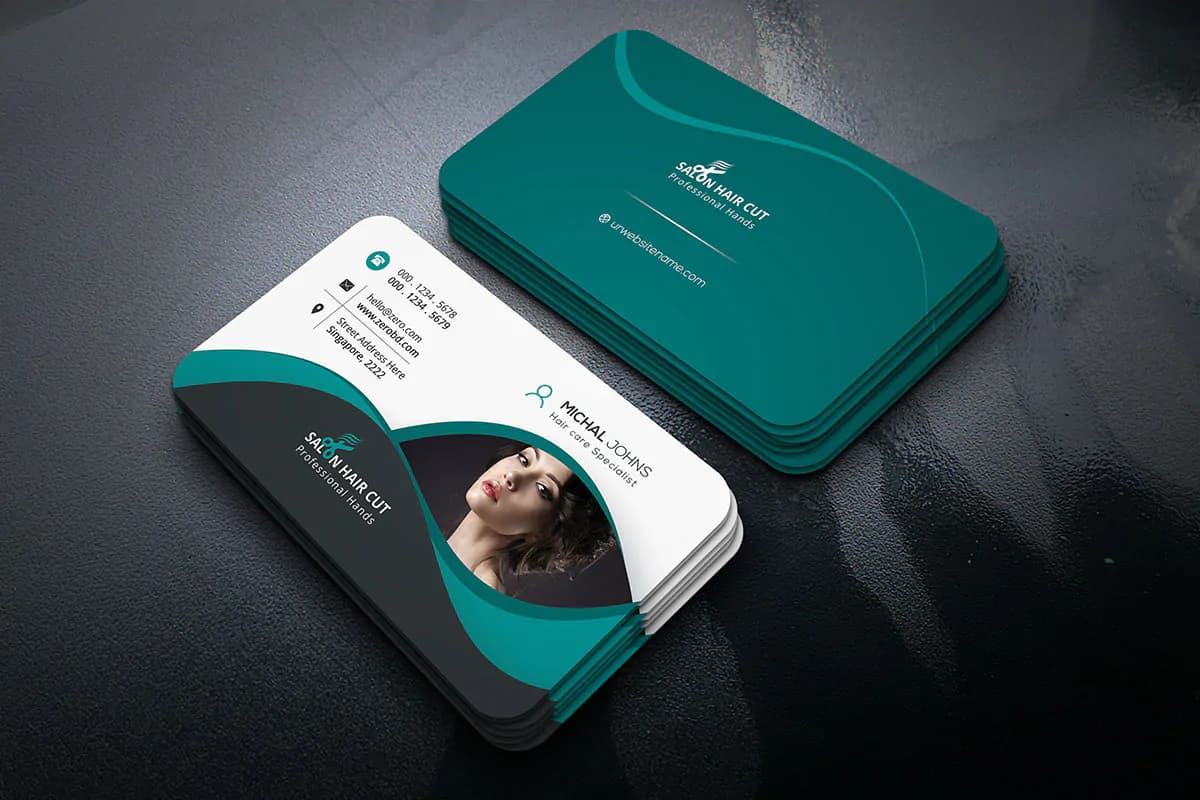 طرح کارت ویزیت سالن زیبایی و آرایشگاه — تصویر ۲