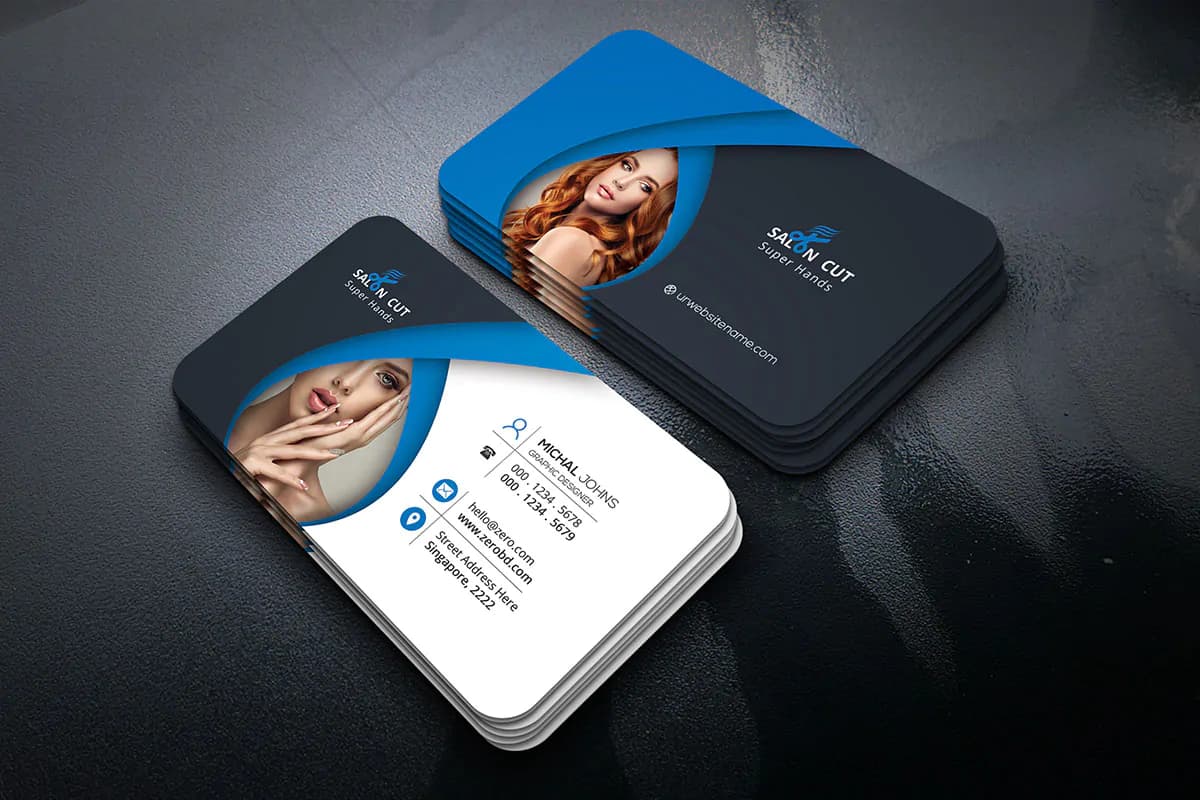 طرح کارت ویزیت سالن زیبایی — تصویر ۲