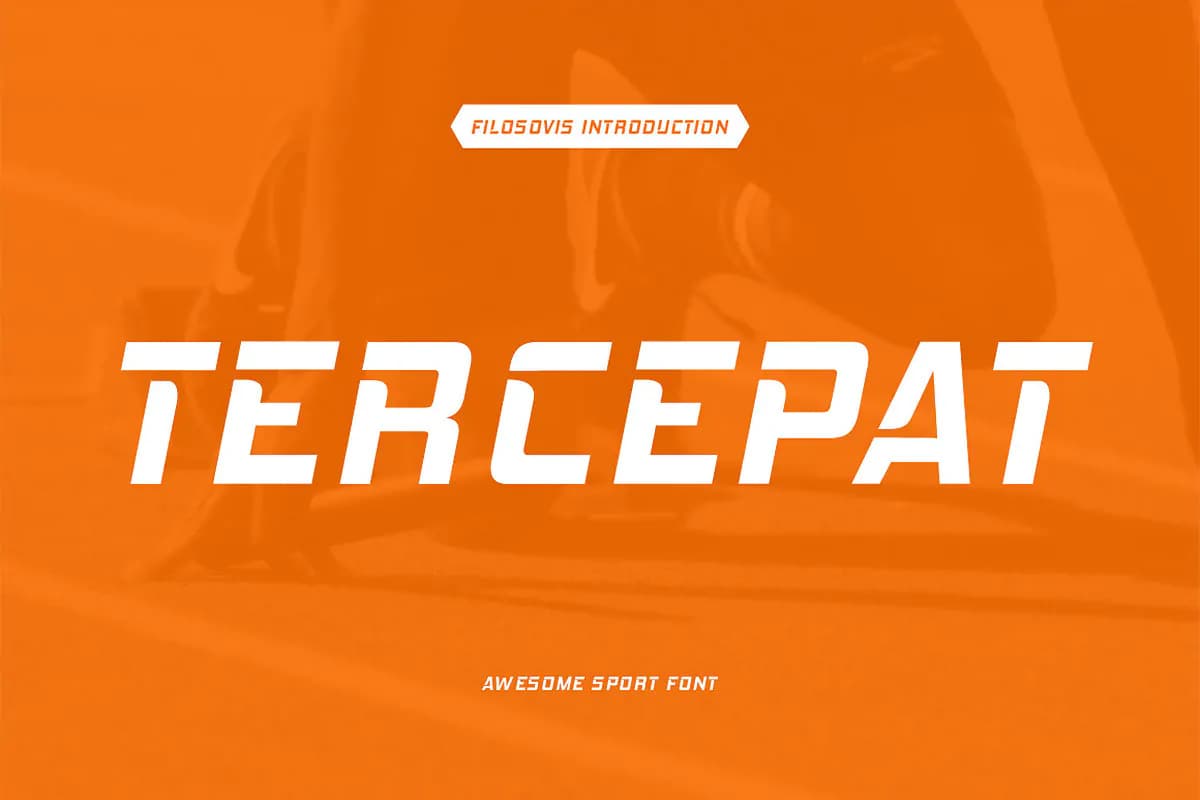 فونت اسپورت طراحی لوگو Tercepat