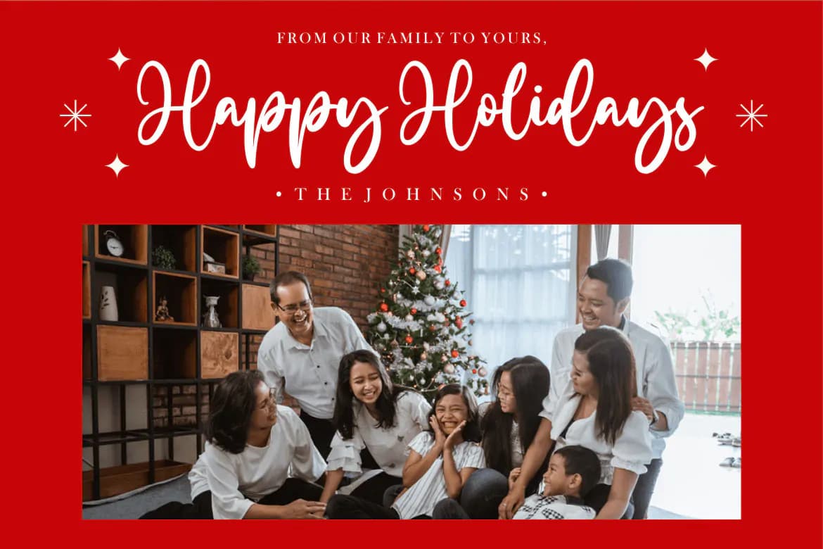 فونت کریسمس The Holly Merry — تصویر ۶